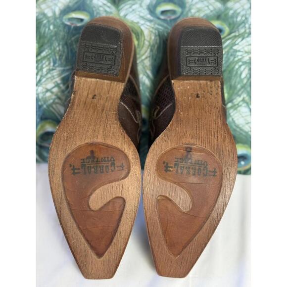 NWOT Corral Vintage Leather Mule Slip-On Shoes Women's SZ 7 - Picture 5 of 9